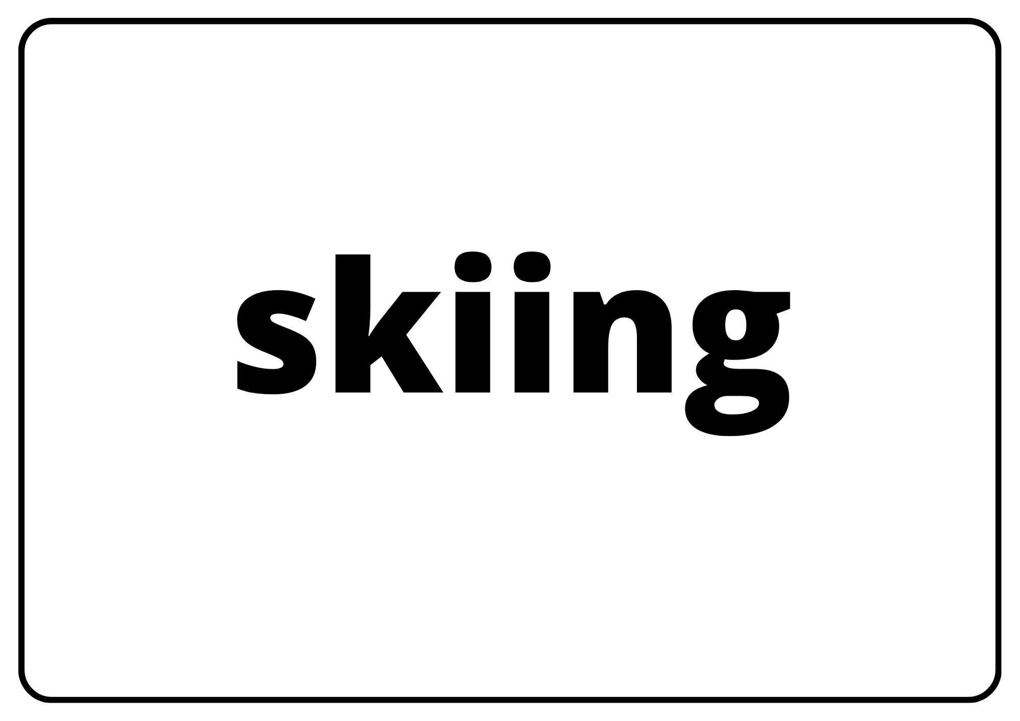 skiing